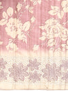 Semi Tussar Woven Embroidery Saree Pink with Sandal STWE11