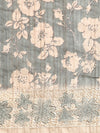 Semi Tussar Woven Embroidery Saree Green with Sandal STWE14