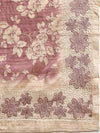 Semi Tussar Woven Embroidery Saree Pink with Sandal STWE11