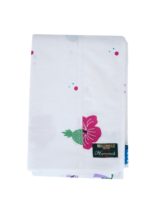 Soft Cotton White Print Hammock/Cradle