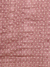 Semi Tussar Woven Embroidery Saree Pink with Sandal STWE11