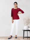 Ankle Fit Spandex Stretchable Leggings White