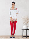 Churidar Fit Spandex Stretchable Leggings Chilly Red