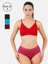 Comfort Waist Band Ultra Soft Panties Only U Plain (3Pcs pack)