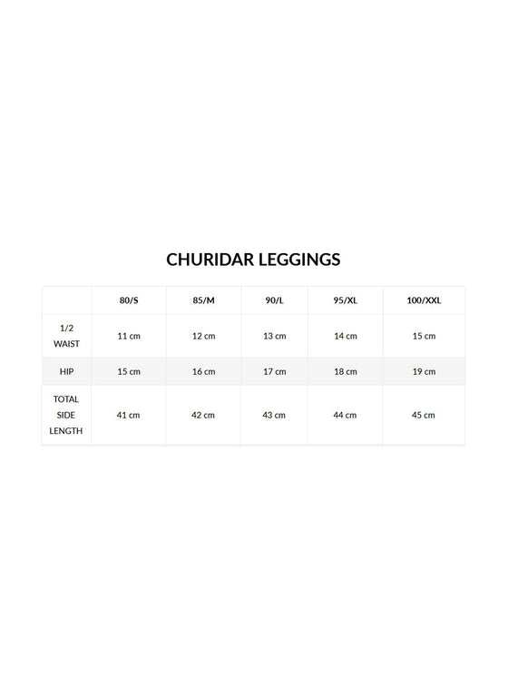 Churidar Fit Spandex Stretchable Leggings Plus Size Cream Natural L20