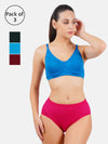 Cotton Double Layer Full Coverage Panties Teekay Plain (3Pcs pack)