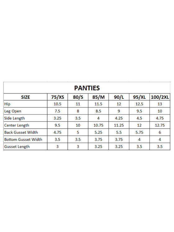 Double Layer Full Coverage Panties Elina Print Plus Size (3Pcs Pack)