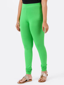 Churidar Fit Spandex Stretchable Leggings Parrot Green L29