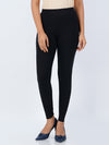 Ankle Fit Spandex Stretchable Leggings Black
