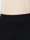 Ankle Fit Spandex Stretchable Leggings Black