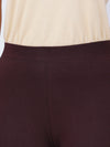 Churidar Fit Spandex Stretchable Leggings Coffee Brown