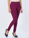 Churidar Fit Spandex Stretchable Leggings Grape Wine