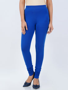  Churidar Fit Spandex Stretchable Leggings Royal Blue