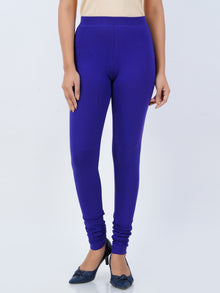  Churidar Fit Spandex Stretchable Leggings Violet