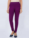 Churidar Fit Spandex Stretchable Leggings French Wine