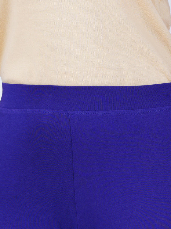 Churidar Fit Spandex Stretchable Leggings Violet