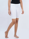 Cotton Stretchable Comfort Knitting Tights White (2Pcs Pack)