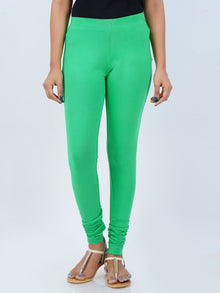  Churidar Fit Spandex Stretchable Leggings Cool Green