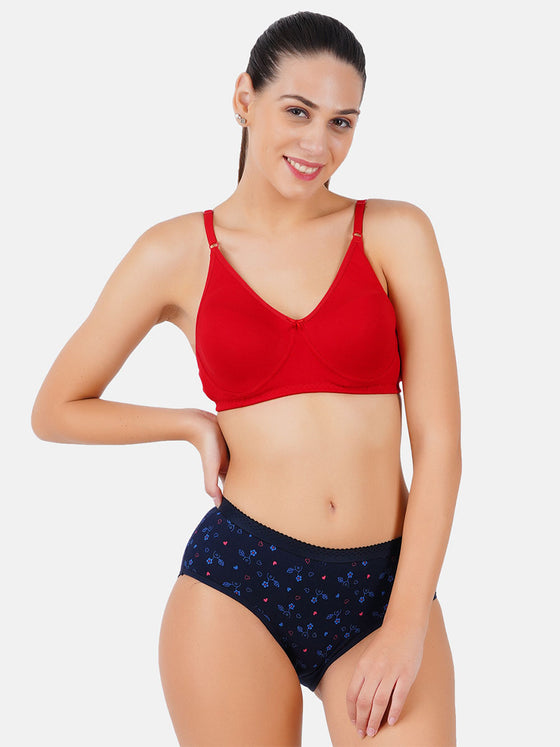 Cotton with Ultra Soft Full Coverage Panties Pretty Print (3Pcs pack)