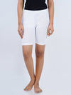 Cotton Stretchable Comfort Knitting Tights White (2Pcs Pack)