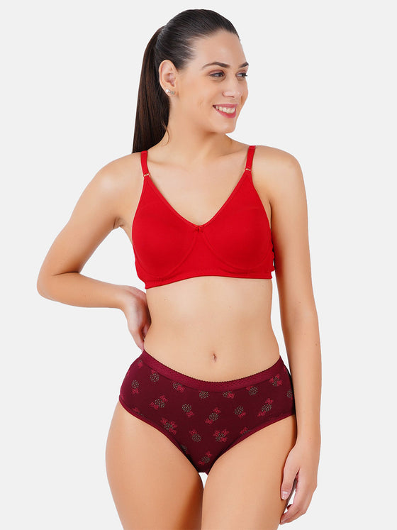 Cotton with Ultra Soft Full Coverage Panties Pretty Print (3Pcs pack)