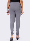 Churidar Fit Spandex Stretchable Leggings Dark Grey L25