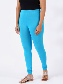  Churidar Fit Spandex Stretchable Leggings Turquoise L12