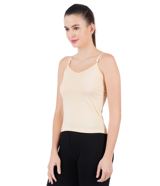 Cotton Durable with Adjustable Strap Camisole Petals Skin (2PCs Pack)