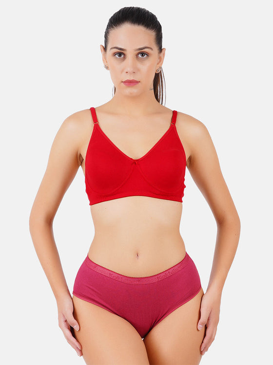 Comfort Waist Band Soft Panties Only U Plain Plus Size (3Pcs pack)