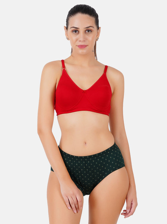 Durable & Double Layer Full Coverage Panties Elina Print (3Pcs Pack)