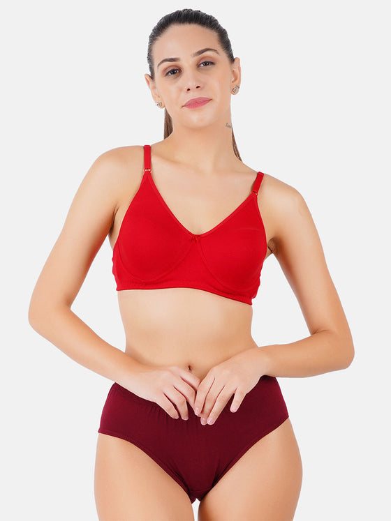 Cotton Comfortable Full Coverage Soft Panties For U Plain (3Pcs pack)