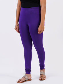  Churidar Fit Spandex Stretchable Leggings New Violet L37