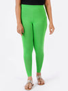 Churidar Fit Spandex Stretchable Leggings Parrot Green L08