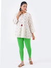 Churidar Fit Spandex Stretchable Leggings Parrot Green L08