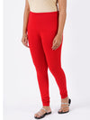 Churidar Fit Spandex Stretchable Leggings Red L42