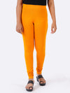 Churidar Fit Spandex Stretchable Leggings Saffron L39