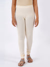 Churidar Fit Spandex Stretchable Leggings Cream Natural L20