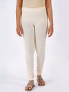 Churidar Fit Spandex Stretchable Leggings Plus Size Cream Natural L20