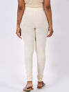 Churidar Fit Spandex Stretchable Leggings Plus Size Cream Natural L20
