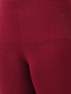 Churidar Fit Spandex Stretchable Leggings Maroon L11