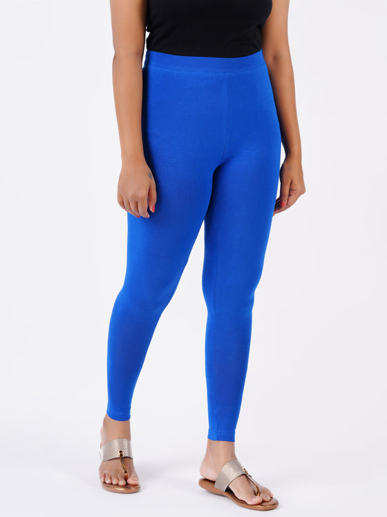 Churidar Fit Spandex Stretchable Leggings Light Blue L07