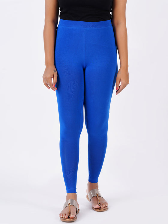 Churidar Fit Spandex Stretchable Leggings Light Blue L07