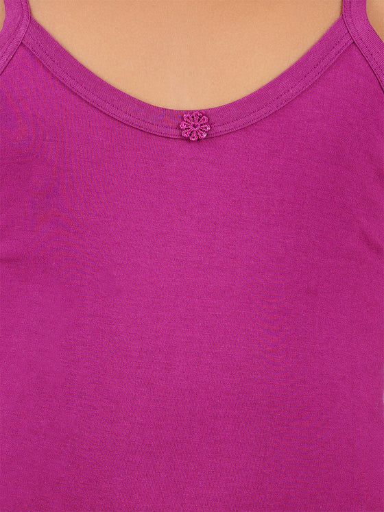 Girl's Absorbent Cotton Comfortable Camisole Colour (2 PCs Pack)