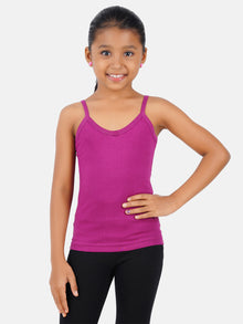  Girl's Absorbent Cotton Comfortable Camisole Colour (2 PCs Pack)