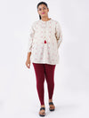 Churidar Fit Spandex Stretchable Leggings Maroon L11