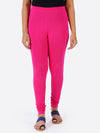 Churidar Fit Spandex Stretchable Leggings Plus Size M Pink L16