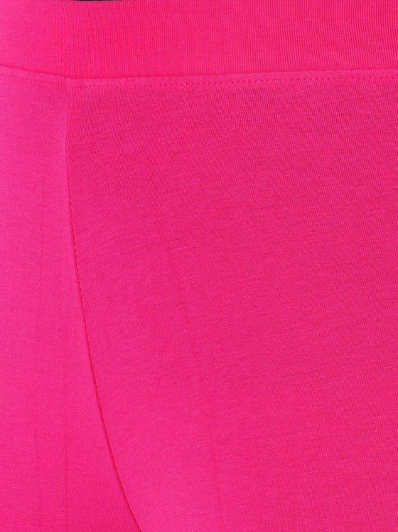 Churidar Fit Spandex Stretchable Leggings Plus Size M Pink L16