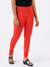 Churidar Fit Spandex Stretchable Leggings Orange L13