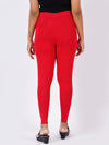 Churidar Fit Spandex Stretchable Leggings Red L09