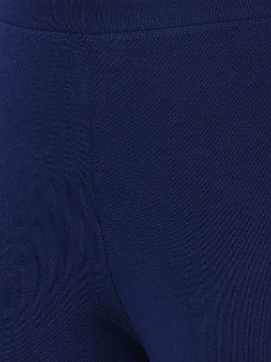 Churidar Fit Spandex Stretchable Leggings Plus Size Light Navy L14